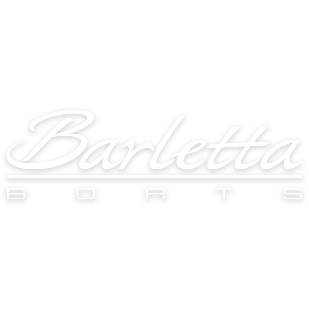 White 12" Outdoor Decal